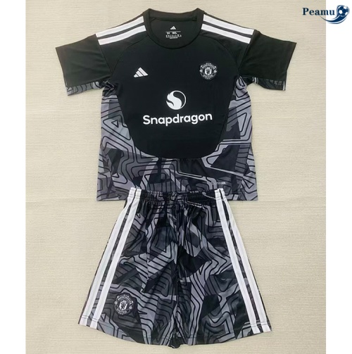 Maillot foot Manchester United Enfant Gardien De But Noir 2026-2027 Outlet