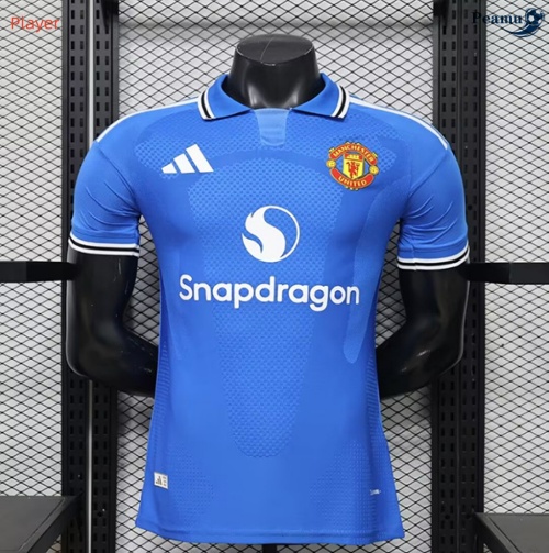 Maillot foot Manchester United Player Spécial Bleu 2026-2027 Discout