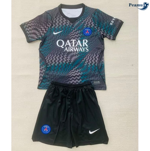 Maillot foot PSG Enfant Gardien De But Noir 2026-2027 Officiel