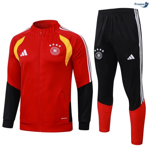 Veste Survetement Allemagne Enfant Rouge 2026-2027 Personnalisé