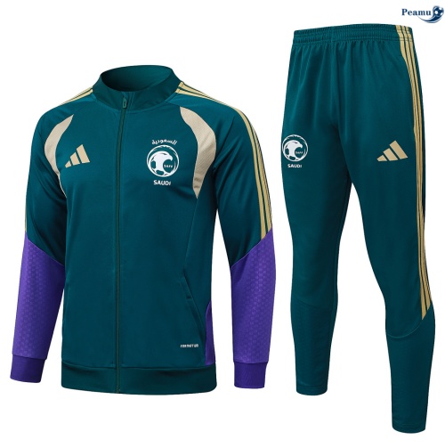 Veste Survetement Arabie Saoudite Vert 2026-2027 Soldes