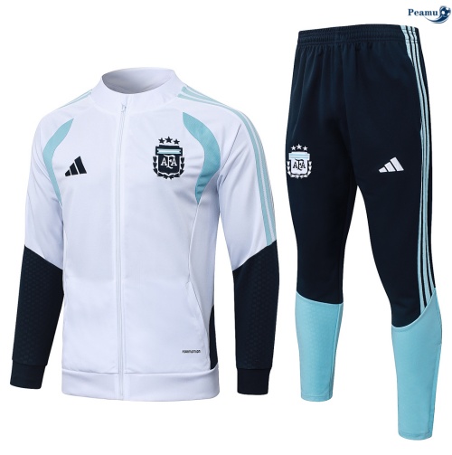 Veste Survetement Argentine Enfant Blanc 2026-2027 Discout