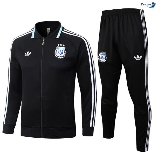 Veste Survetement Argentine Enfant Noir 2026-2027 Original