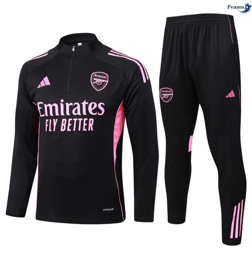 Survetement Arsenal Noir/Rose 2026-2027 Soldes