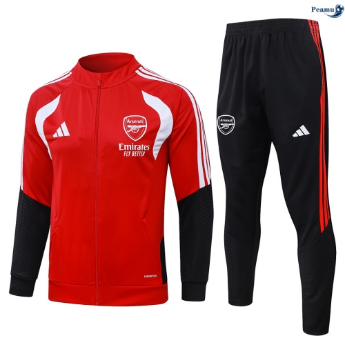Veste Survetement Arsenal Rouge 2026-2027 Grossiste
