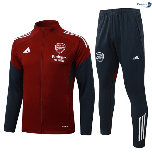 Veste Survetement Arsenal Rouge/Blanc 2026-2027 Officiel