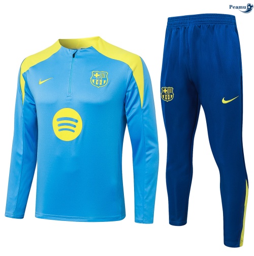 Survetement Barcelone Enfant Bleu 2026-2027 Personnalisé