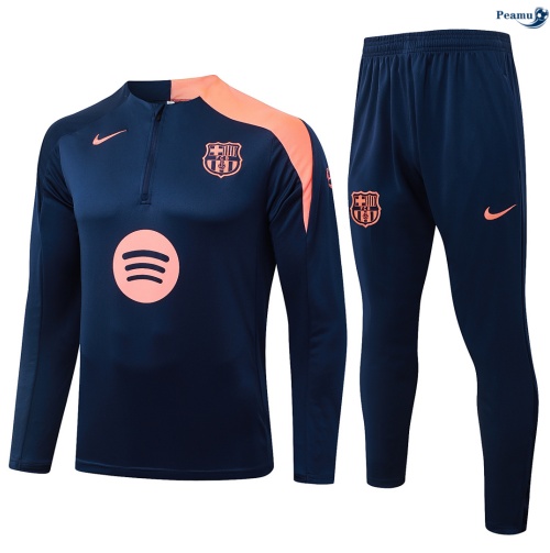 Survetement Barcelone Bleu Marine 2026-2027 Soldes