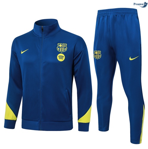 Veste Survetement Barcelone Bleu Marine 2026-2027 Personnalisé