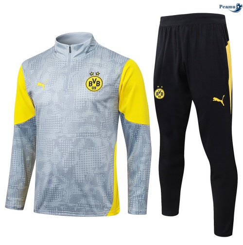 Survetement Borussia Dortmund Gris Clair 2026-2027 Personnalisé