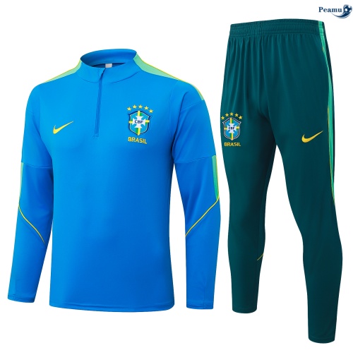 Survetement Brésil Enfant Bleu 2026-2027 Outlet