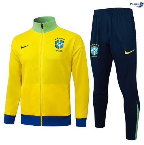 Veste Survetement Brésil Jaune 2026-2027 Original