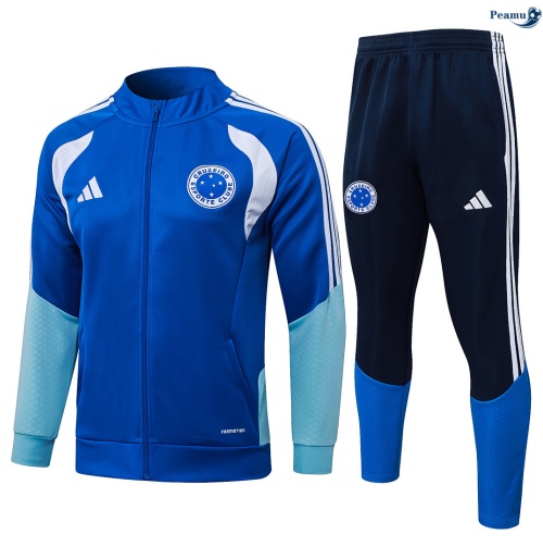 Veste Survetement Cruzeiro Bleu 2026-2027 Soldes