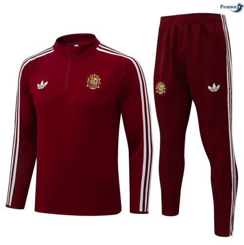 Survetement Espagne Enfant Rouge 2026-2027 Original