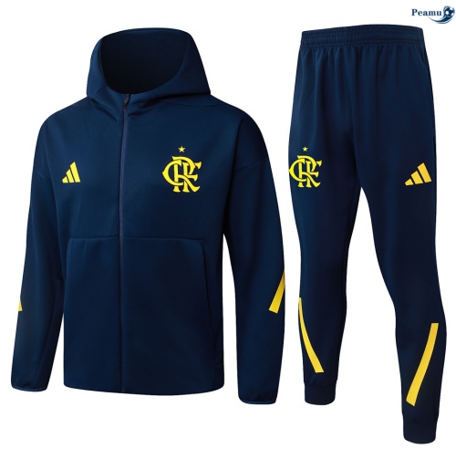 Veste Survetement Flamengo à capuche Bleu Marine 2026-2027 Grossiste