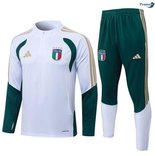 Survetement Italie Enfant Blanc 2026-2027 Discout