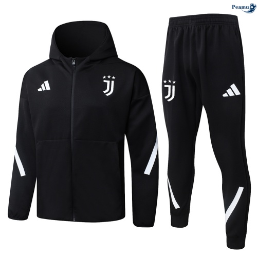 Veste Survetement Juventus à capuche Noir 2026-2027 Original