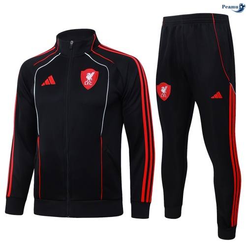 Veste Survetement Liverpool Enfant Noir Retro 2026-2027 Prix