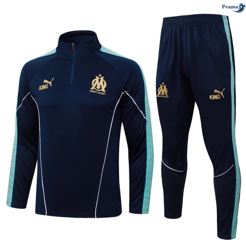 Survetement Marseille Enfant Bleu Marine 2026-2027 Original