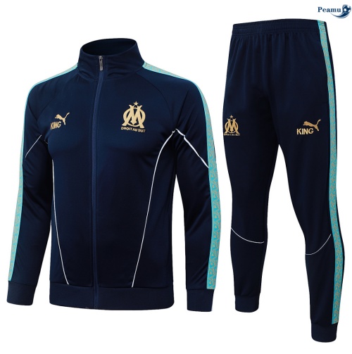Veste Survetement Marseille Bleu Marine 2026-2027 Outlet