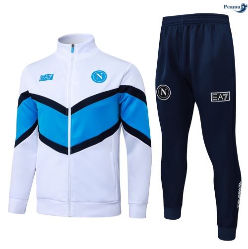 Veste Survetement Naples Enfant Blanc 2026-2027 Outlet