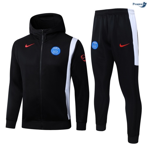 Veste Survetement PSG Enfant à capuche 2425 Noir 2026-2027 Outlet