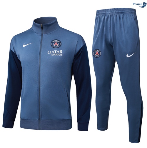 Veste Survetement PSG Enfant Gris 2026-2027 Personnalisé