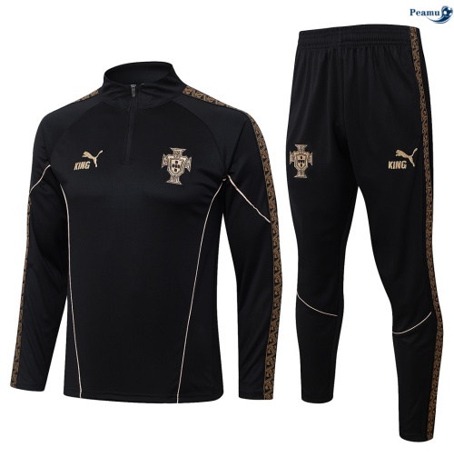 Survetement Portugal Noir 2026-2027 Outlet