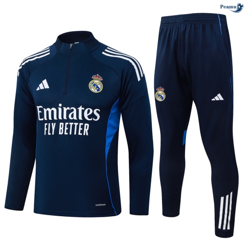 Survetement Real Madrid Enfant Bleu Marine/Blanc 2026-2027 Prix