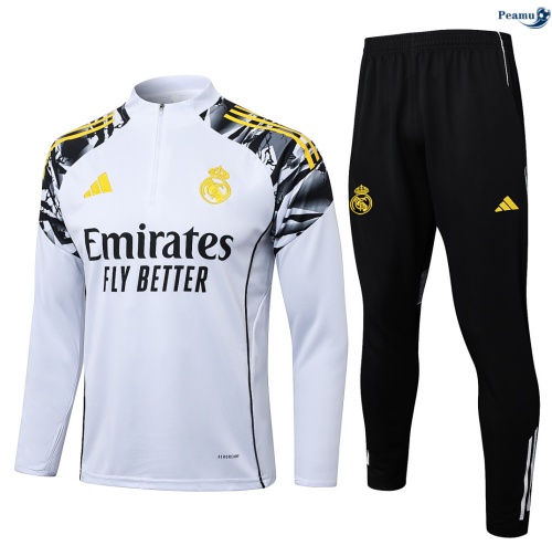 Survetement Real Madrid Enfant Blanc 2026-2027 Personnalisé