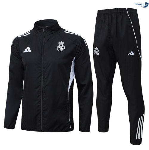 Coupe vent Real Madrid Noir 2026-2027 Soldes