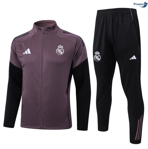Veste Survetement Real Madrid Gris/Violet 2026-2027 Prix