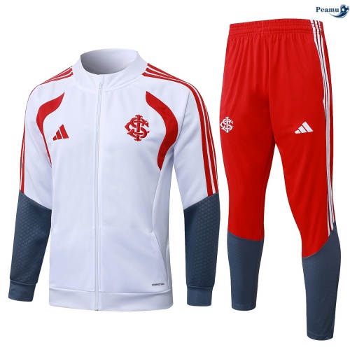 Veste Survetement SC Internacional Blanc/Rouge 2026-2027 Original