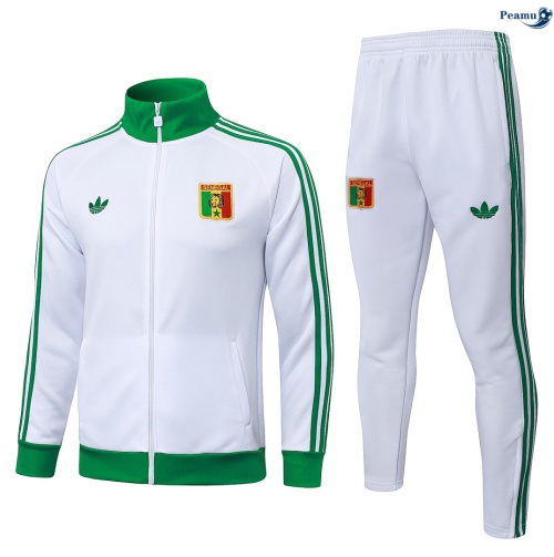 Veste Survetement Sénégal Blanc 2026-2027 Soldes