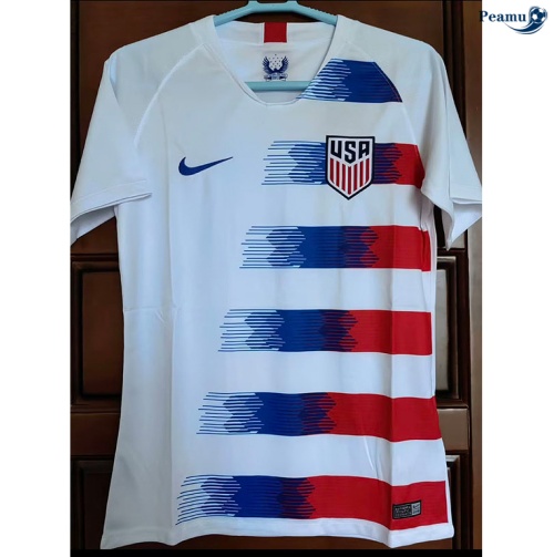 Peamu Maillot foot Retro Estados Unidos Domicile 2018