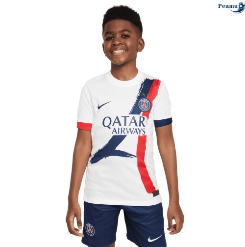 Peamu Maillot foot PSG Enfant Exterieur 2025-2026 2 étoiles