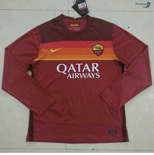 Peamu - Maillot foot AS Rome Domicile Manche Longue 2020-2021