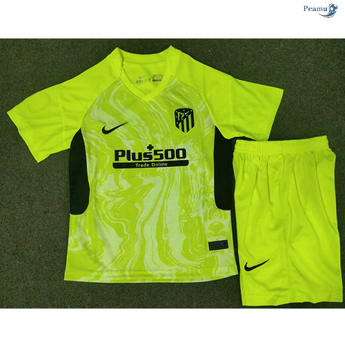 Peamu - Maillot foot Atletico Madrid Enfant Third Vert 2020-2021