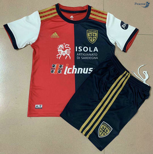 Peamu - Maillot foot Cagliari Enfant Domicile 2020-2021