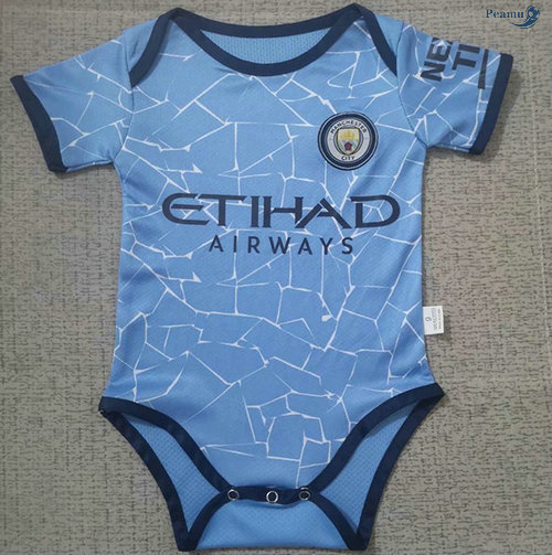 Peamu - Maillot foot Manchester City Bébé Domicile 2020-2021