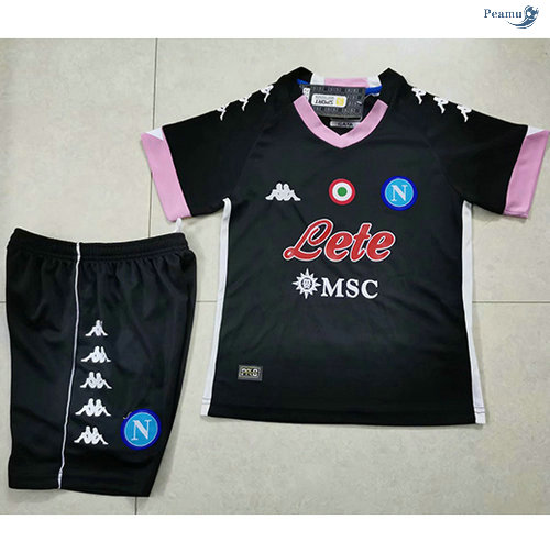 Peamu - Maillot foot Naples Enfant Third Noir 2020-2021