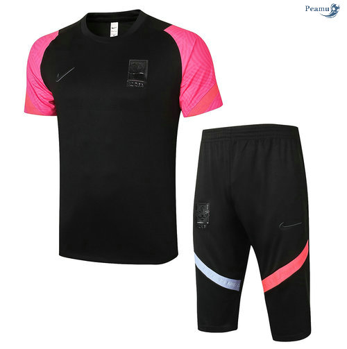 Peamu - Kit Maillot Entrainement Corée + Pantalon 3/4 Noir 2020-2021
