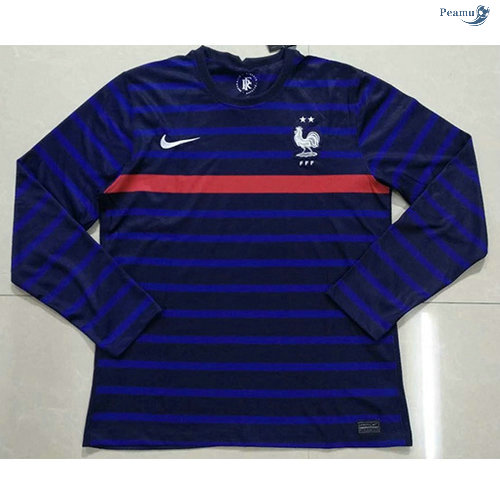 Peamu - Maillot foot France Domicile Manche Longue 2021