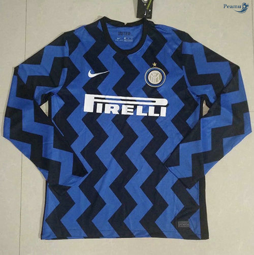 Peamu - Maillot foot Inter Milan Domicile Manche Longue 2020-2021