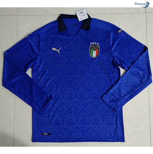 Peamu - Maillot foot Italie Domicile Manche Longue 2020-2021