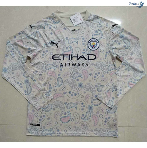 Peamu - Maillot foot Manchester City Third Manche Longue 2020-2021
