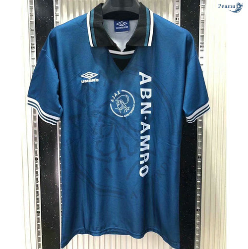 Peamu - Maillot Foot Rétro Ajax Bleu
