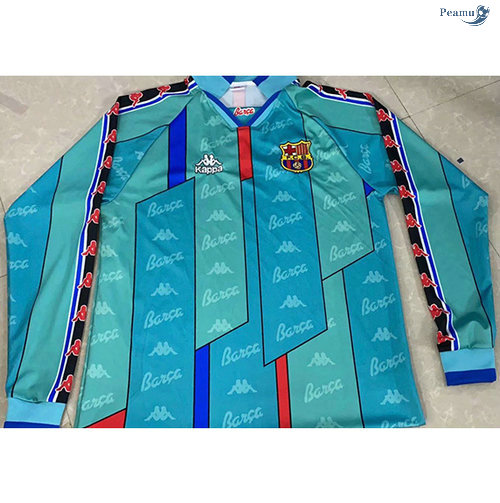 Peamu - Maillot Foot Rétro Barcelone Exterieur Manche Longue 1996-97