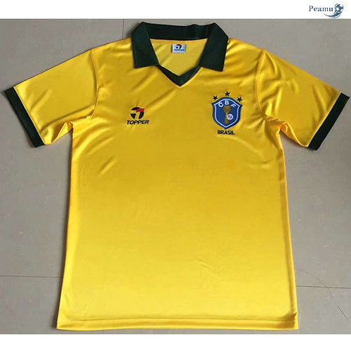 Peamu - Maillot Foot Rétro Brésil Domicile 1985