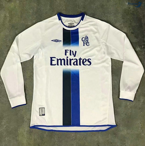 Peamu - Maillot Foot Rétro Chelsea Exterieur Manche Longue 2003-05